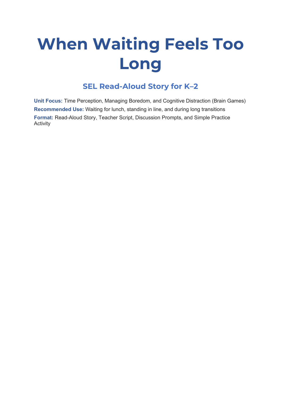 When Waiting Feels Too Long for Time Management –