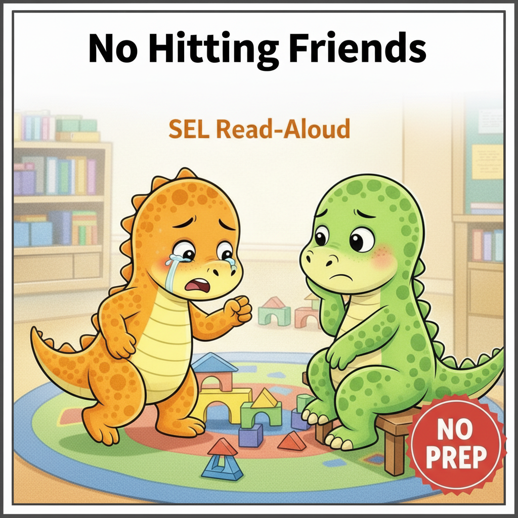 No Hitting Friends Social Story for K–2