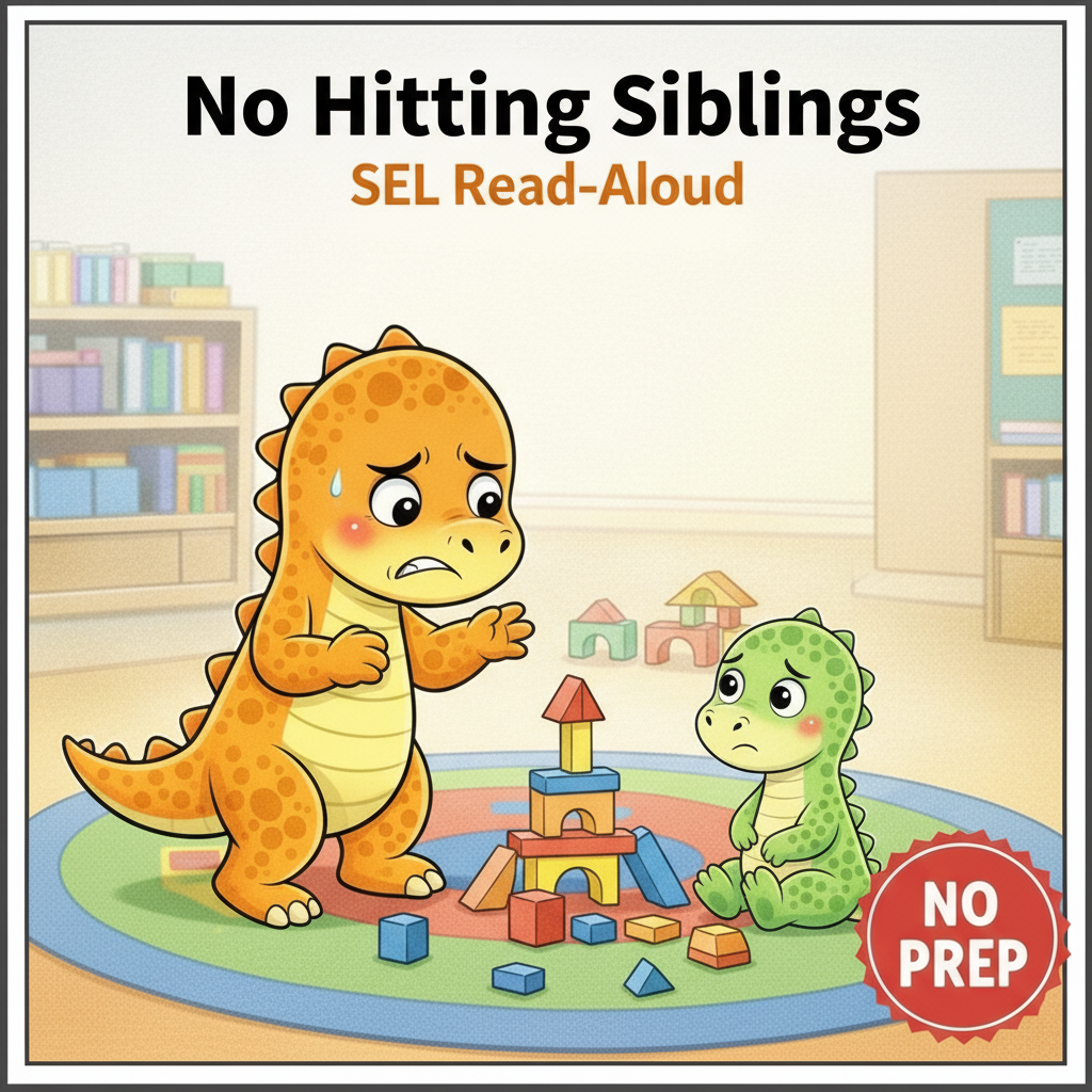 No Hitting Siblings Social Story for K–2