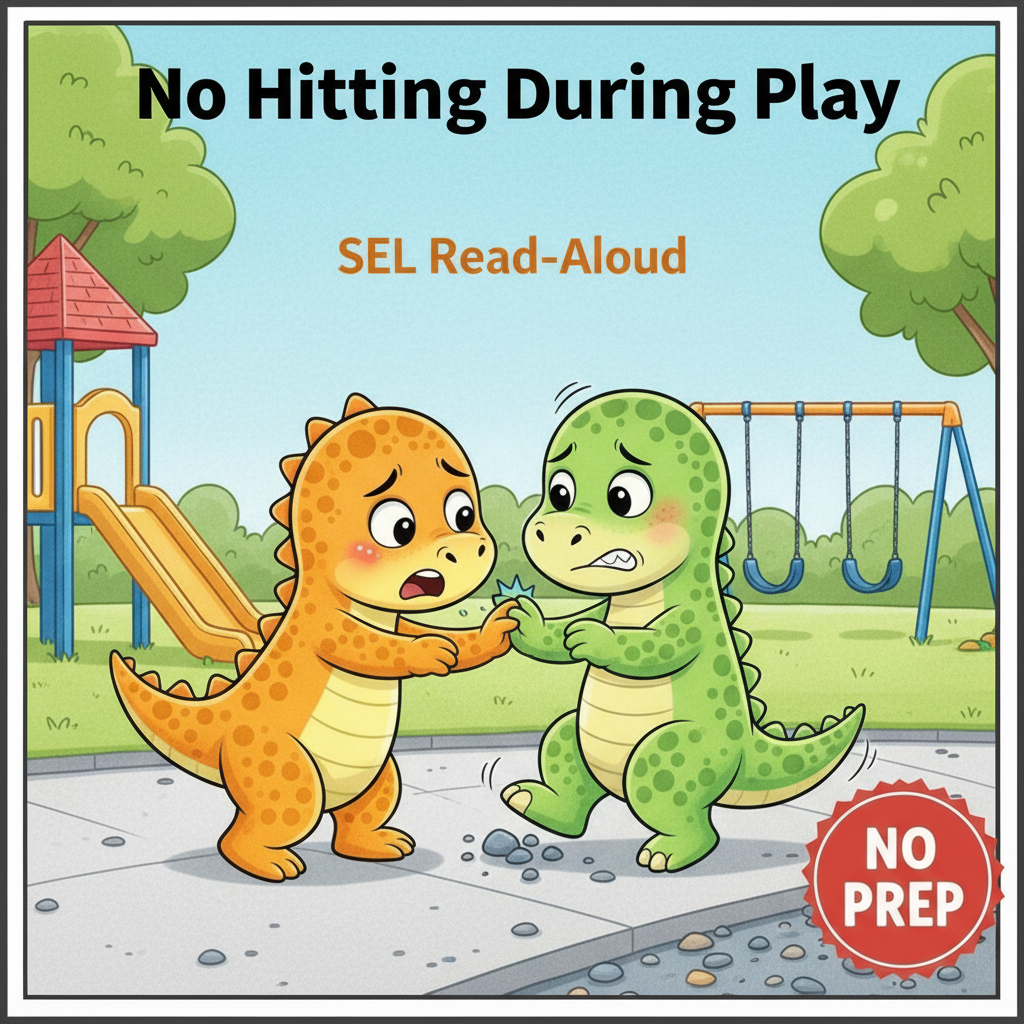 No Hitting During Group Work Social Story for K–2