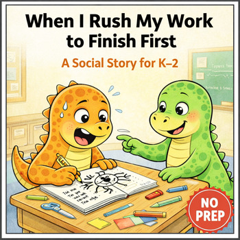 Rushing Through Work Social Story for K–2
