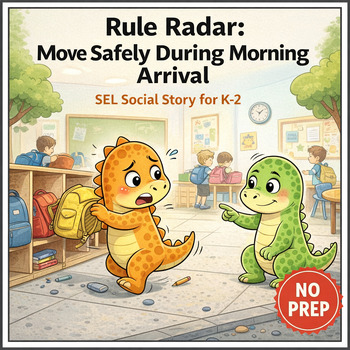 Safe Behaviors During Morning Arrival Social Story for K–2