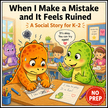 Hitting When Making Mistakes Social Story for K–2